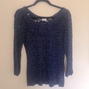 Blue Lace Top!!